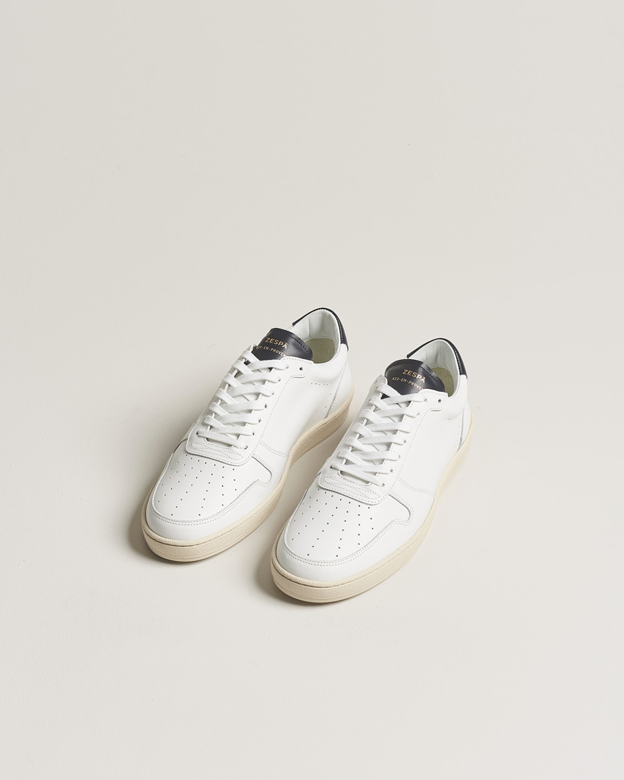 Herr |  | Zespà | ZSP23 APLA Leather Sneakers White/Navy