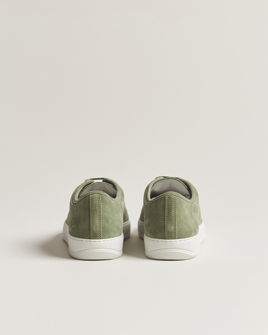 Herre | Lanvin Patent Cap Toe Sneaker Green | Lanvin | Patent Cap Toe Sneaker Green