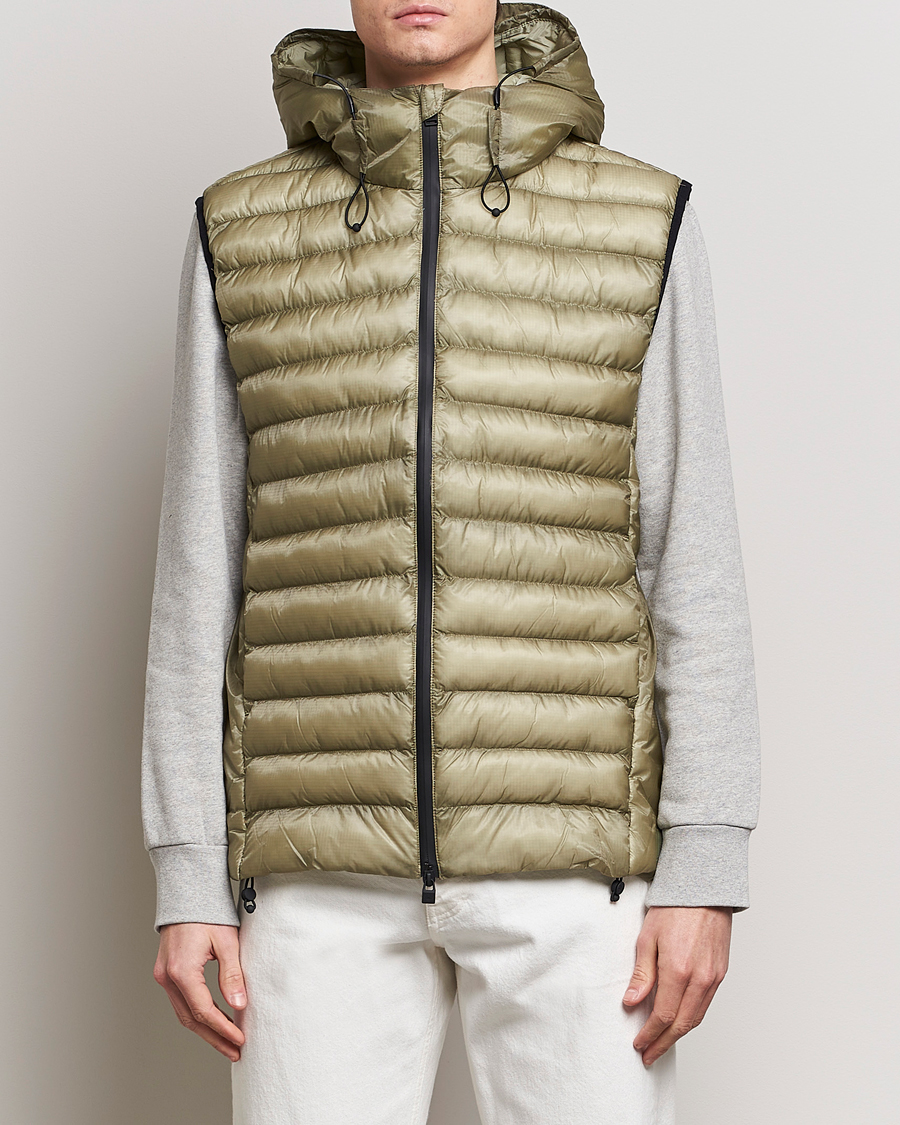 Men |  | RAINS | Kaunas Hybrid Hooded Vest Earth