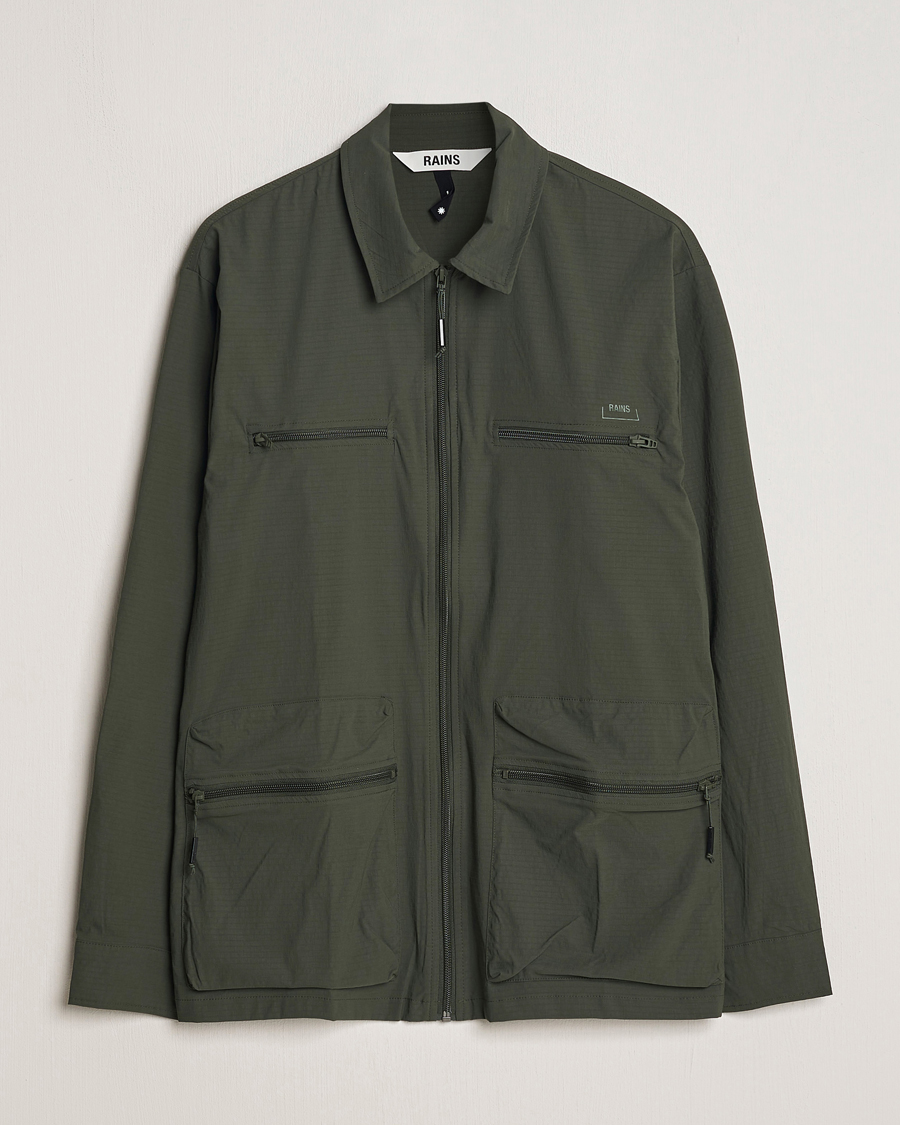 Herre | Skjorter | RAINS | Tomar Ripstop Overshirt Green