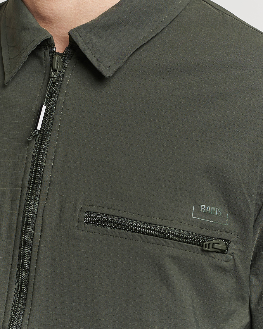 Herre | Skjorter | RAINS | Tomar Ripstop Overshirt Green