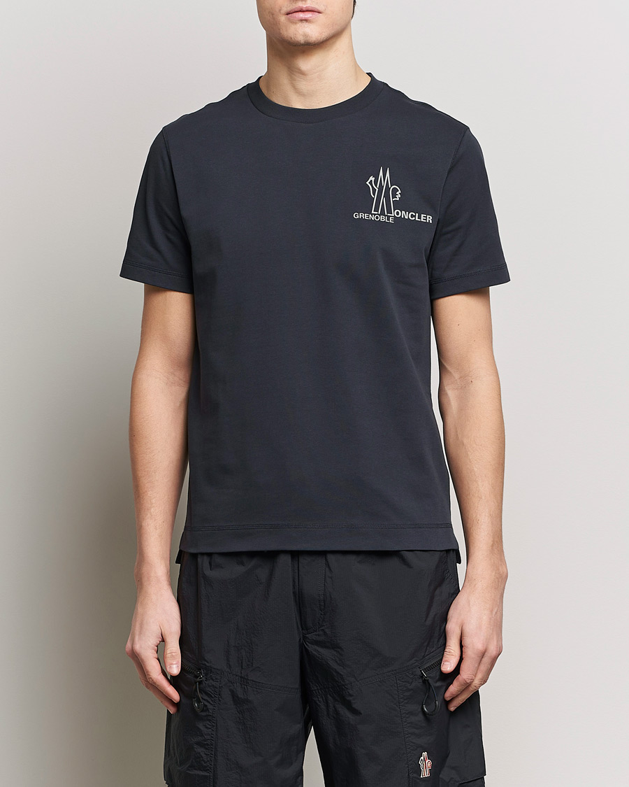 Herre | Moncler Grenoble | Moncler Grenoble | Short Sleeve T-Shirt Navy