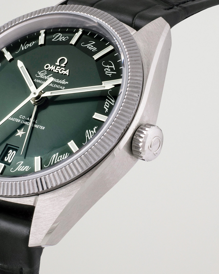 Herre | Omega Pre-Owned Constellation Globemaster Green Silver | Omega Pre-Owned | Constellation Globemaster Green Silver