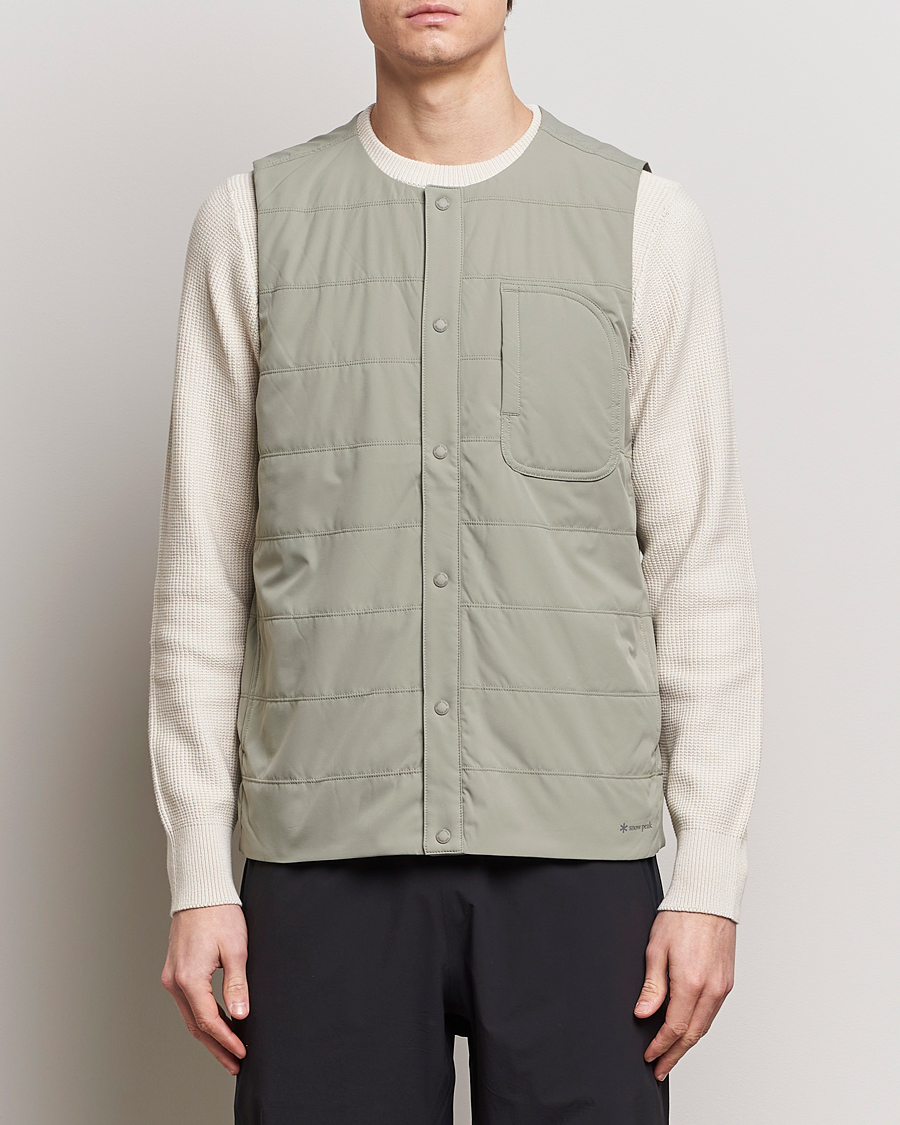 Herre | Japanese Department | Snow Peak | Flexible Insulated Vest Beige