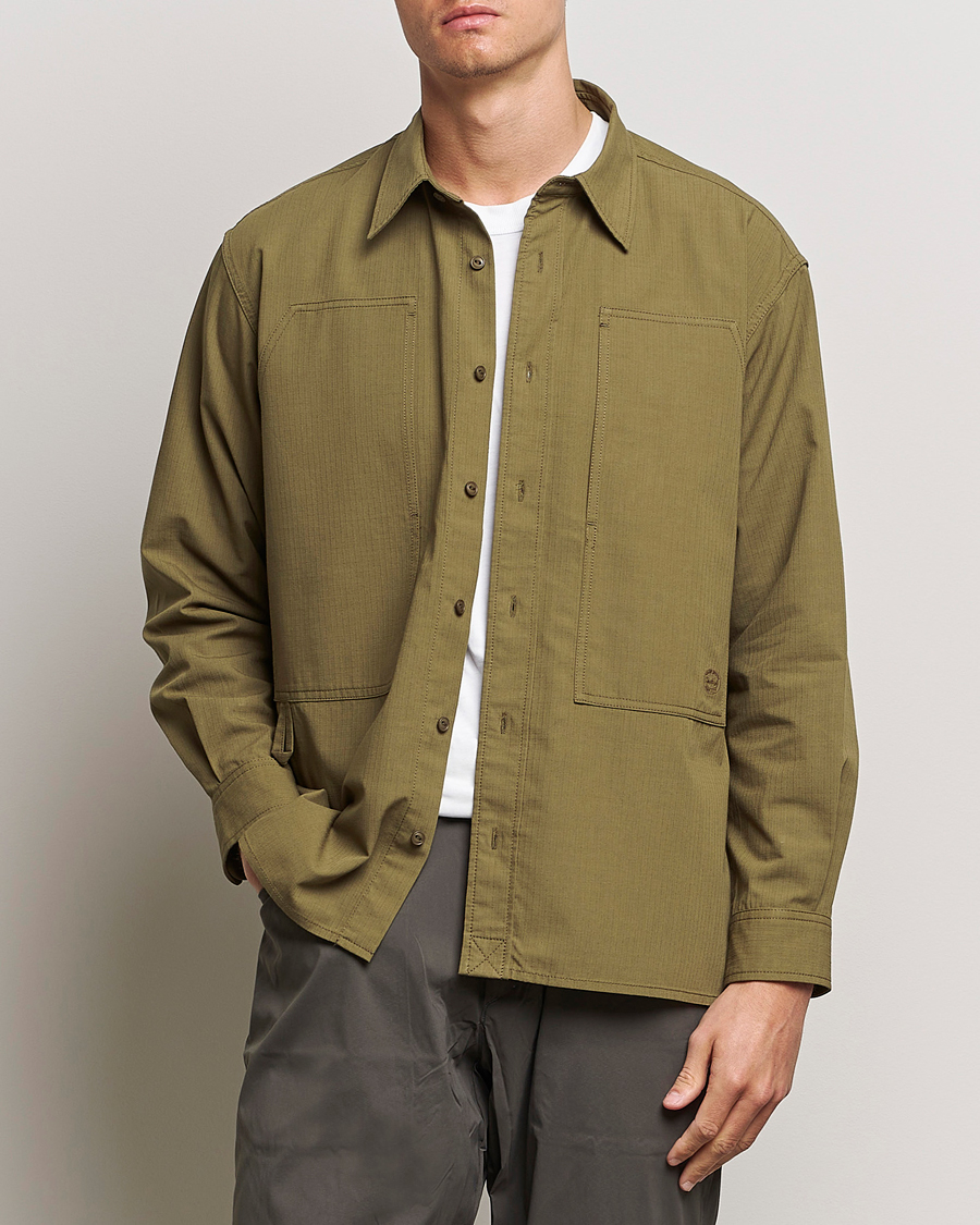 Herre | Japanese Department | Snow Peak | Takibi Light Ripstop Overshirt Khaki