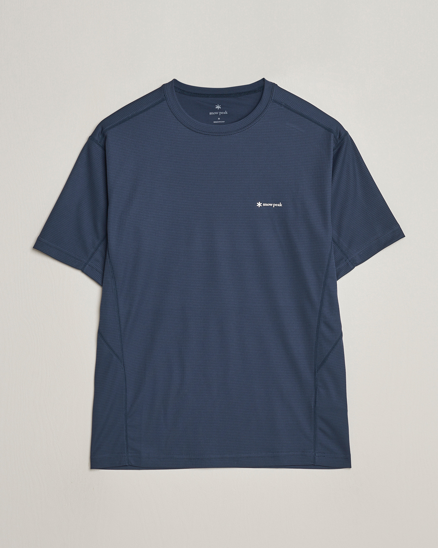 Herre | T-Shirts | Snow Peak | PE Power Dry T-Shirt Navy