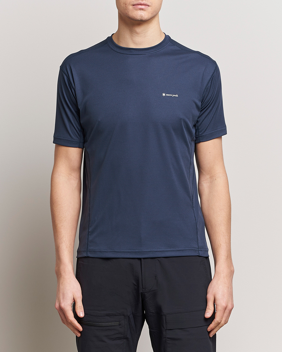 Herre | Kortærmede t-shirts | Snow Peak | PE Power Dry T-Shirt Navy