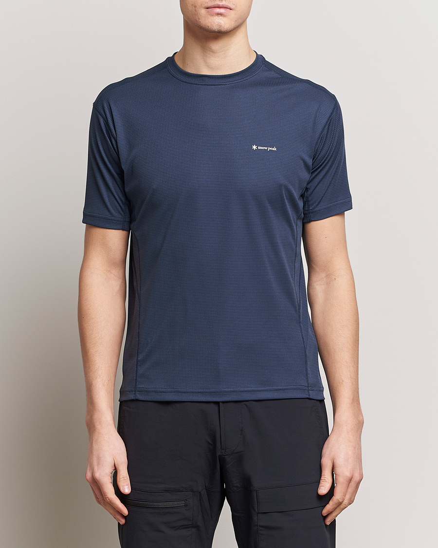 Herre | T-Shirts | Snow Peak | PE Power Dry T-Shirt Navy