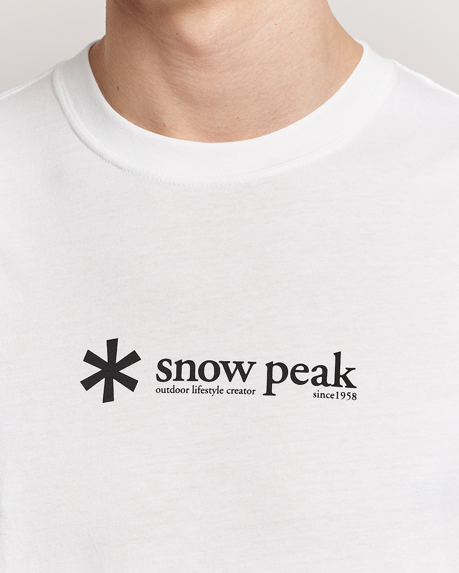Herre | T-Shirts | Snow Peak | Soft Cotton Logo T-Shirt White