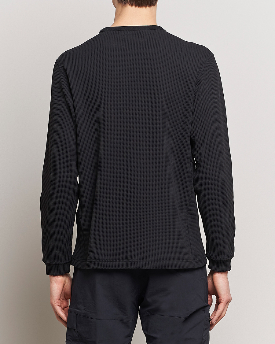 Herre | T-Shirts | Snow Peak | Dry Waffle Long Sleeve T-Shirt Black