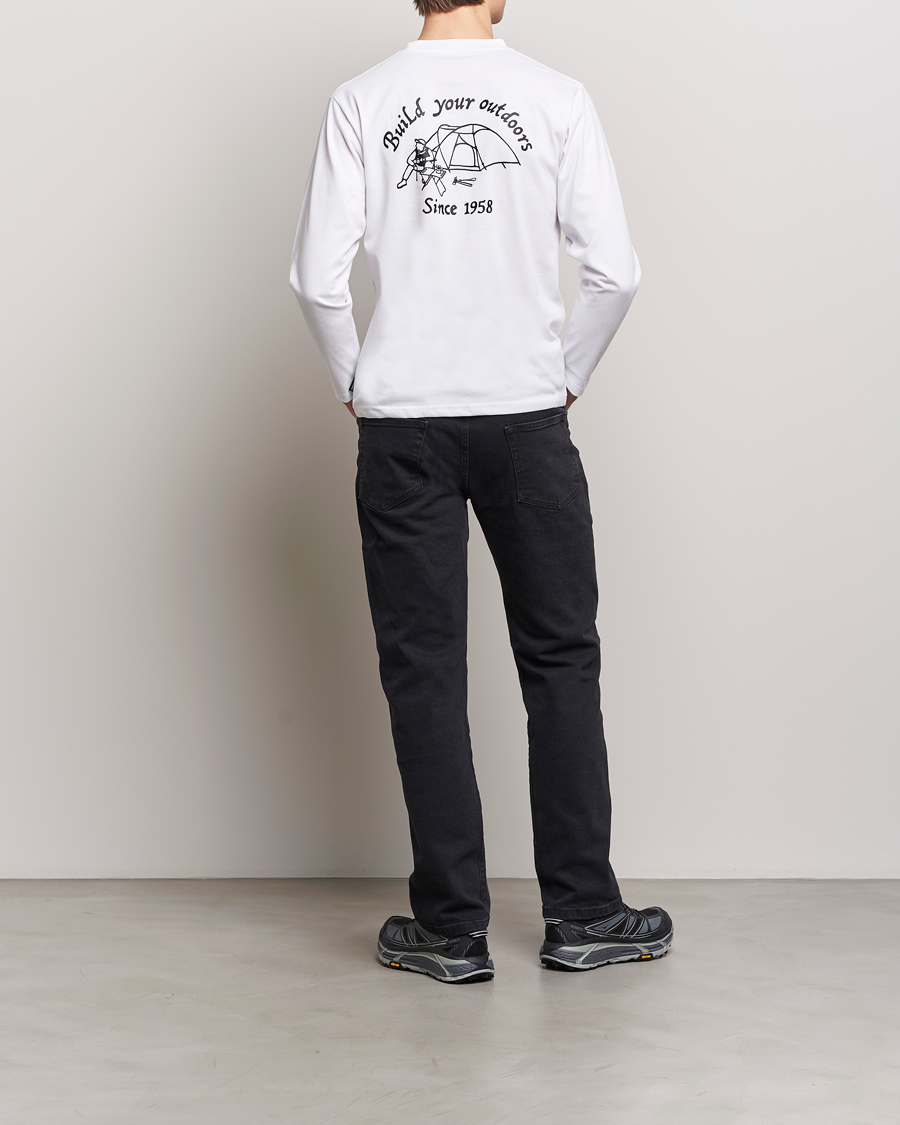 Herre | T-Shirts | Snow Peak | Camping Club Long Sleeve T-Shirt White