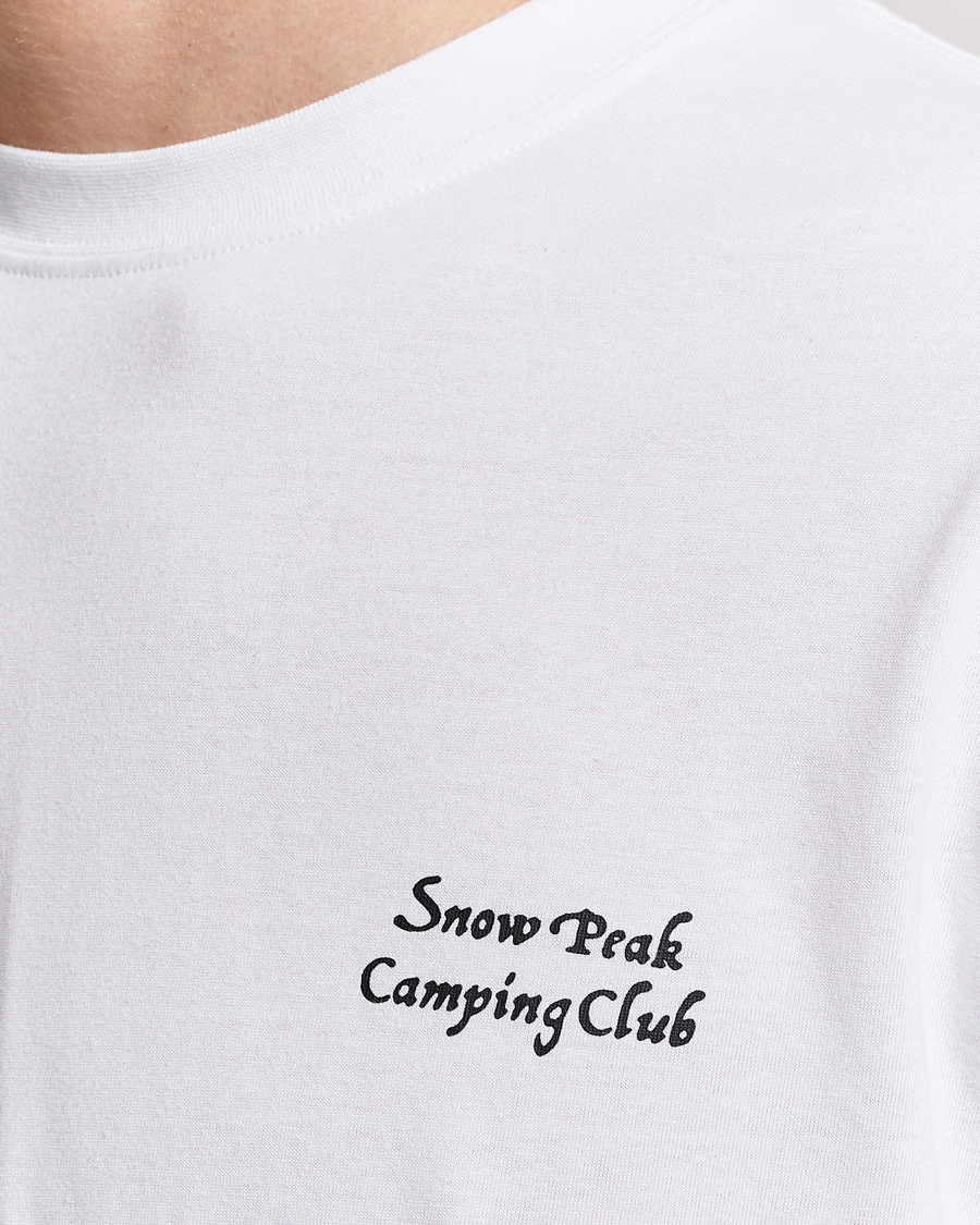 Herre | T-Shirts | Snow Peak | Camping Club Long Sleeve T-Shirt White
