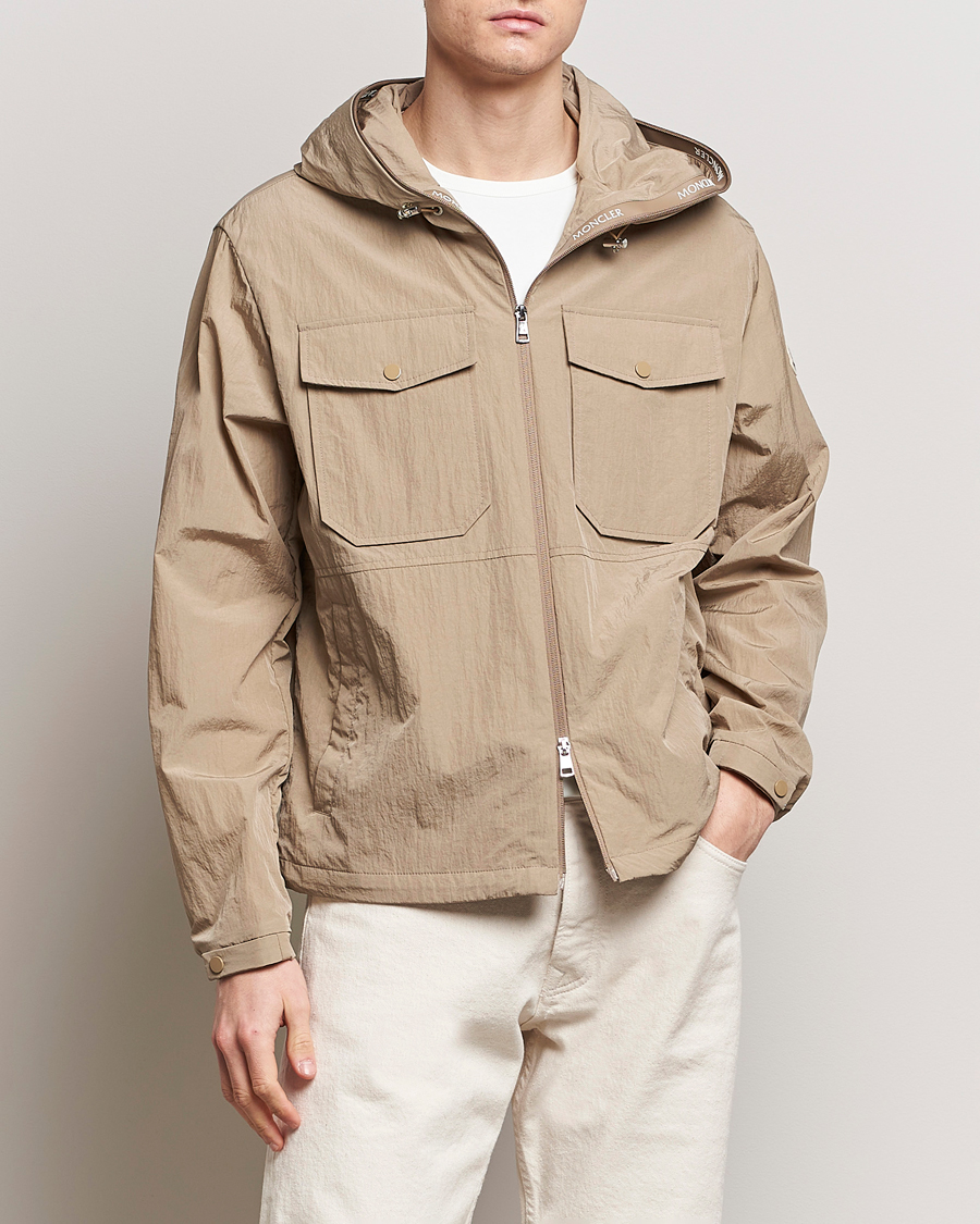 Herre | Field jackets | Moncler | Plessur Hooded Field Jacket Beige