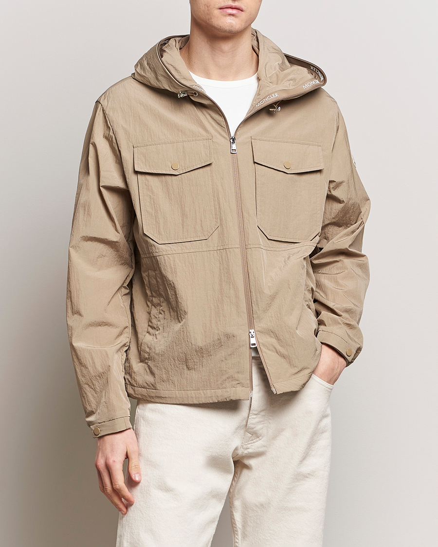 Herre | Forårsjakker | Moncler | Plessur Hooded Field Jacket Beige