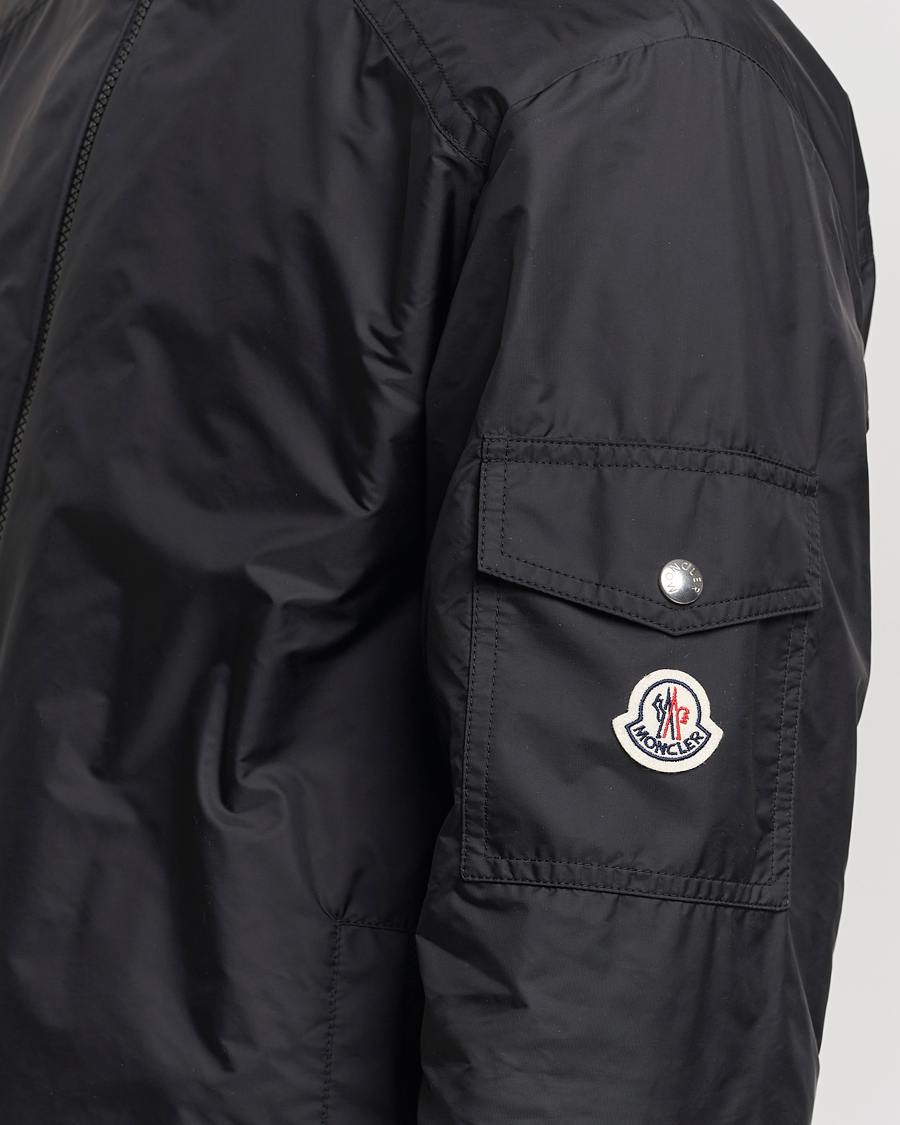 Herre | Jakker | Moncler | Etiache Hooded Bomber Jacket Black
