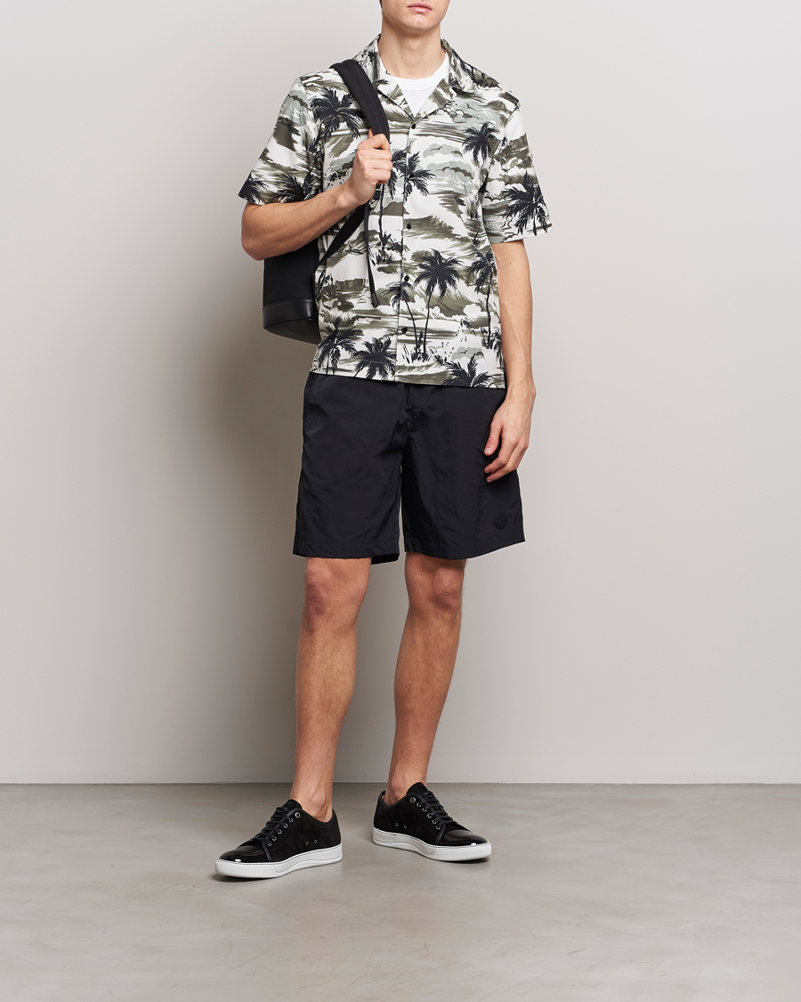 Herre | Badebukser | Moncler | Lettering Logo Swim Shorts Black