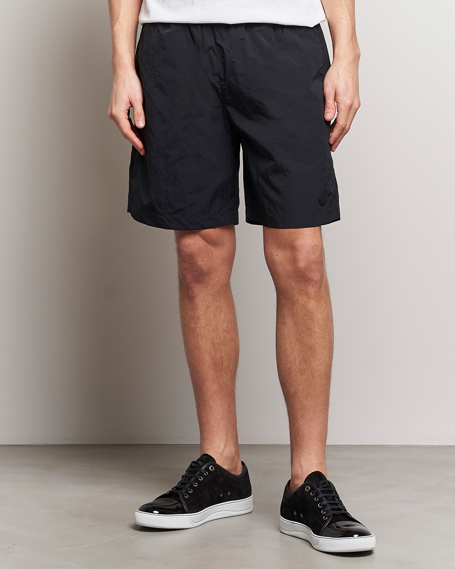 Herre |  | Moncler | Lettering Logo Swim Shorts Black