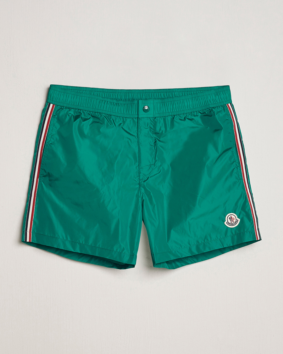 Herre | Badebukser | Moncler | Nylon Swim Shorts Emerald Green