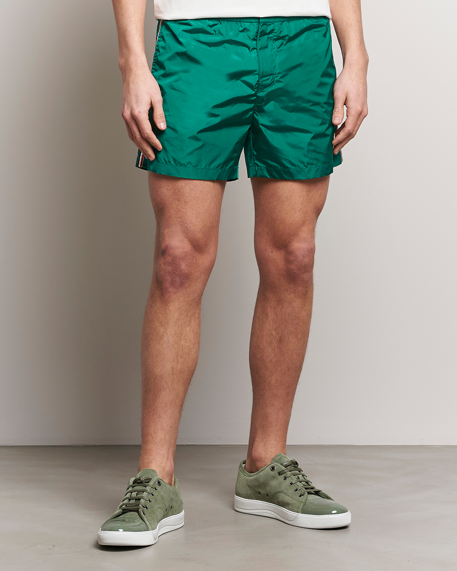 Herre | Luxury Brands | Moncler | Nylon Swim Shorts Emerald Green