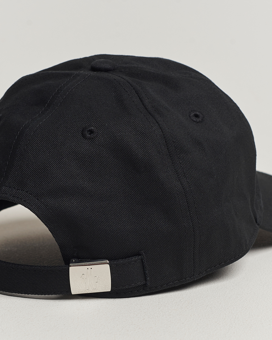 Herre | Moncler Double Logo Baseball Cap Black | Moncler | Double Logo Baseball Cap Black