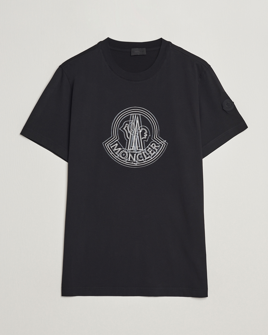 Herr | T-Shirts | Moncler | 3D Logo T-Shirt Black