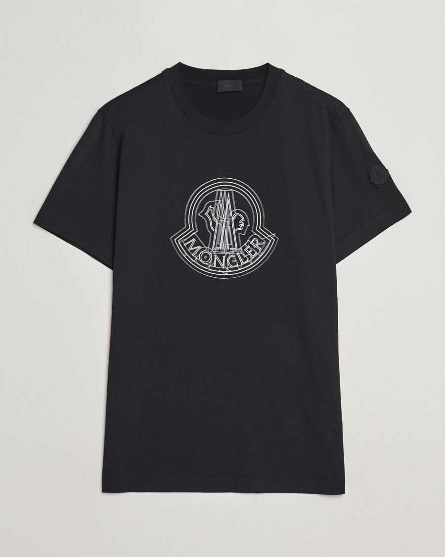Herre | T-Shirts | Moncler | 3D Logo T-Shirt Black