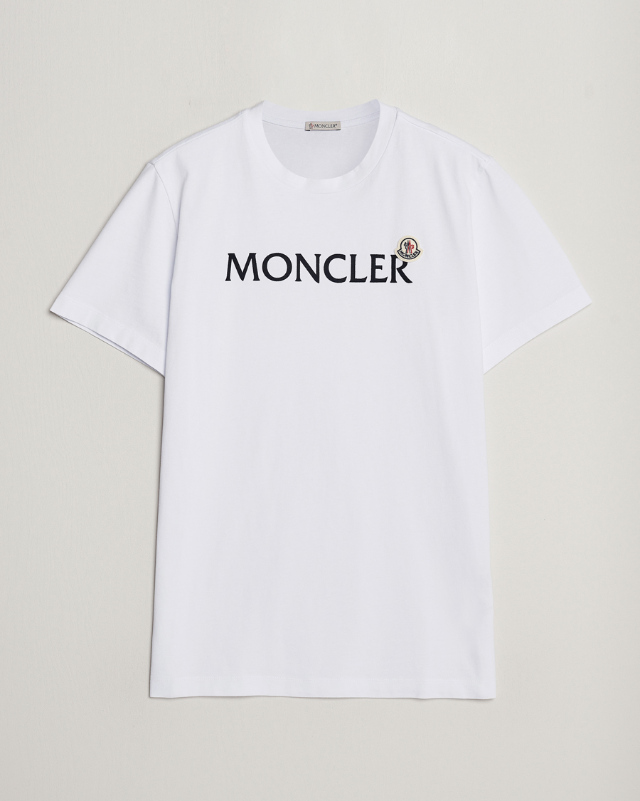 Herr | T-Shirts | Moncler | Lettering Logo T-Shirt White