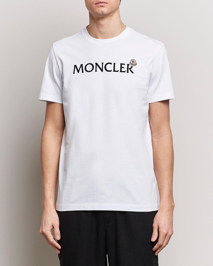 Herr | T-Shirts | Moncler | Lettering Logo T-Shirt White