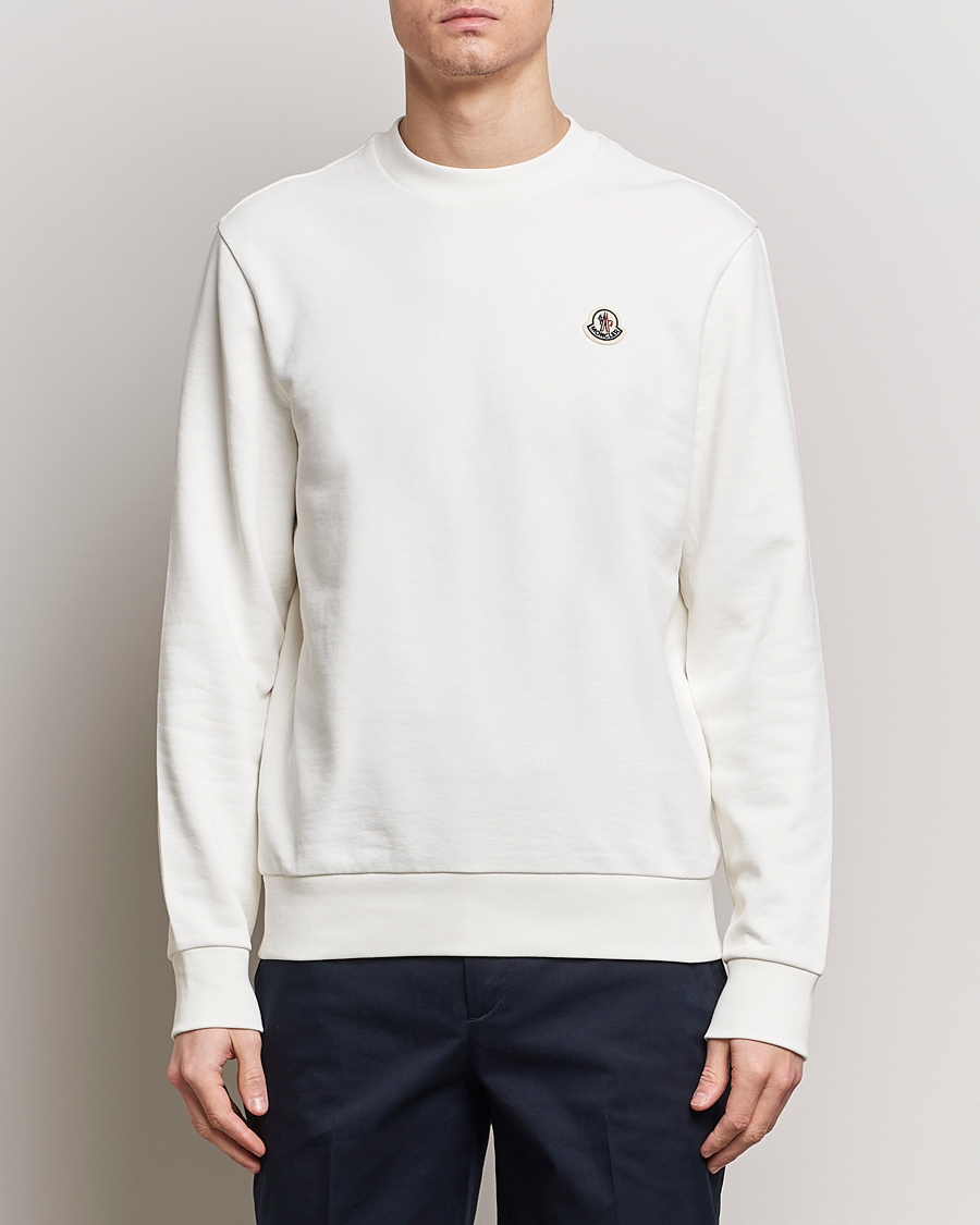 Herre | Moncler | Moncler | Logo Sweatshirt Off White