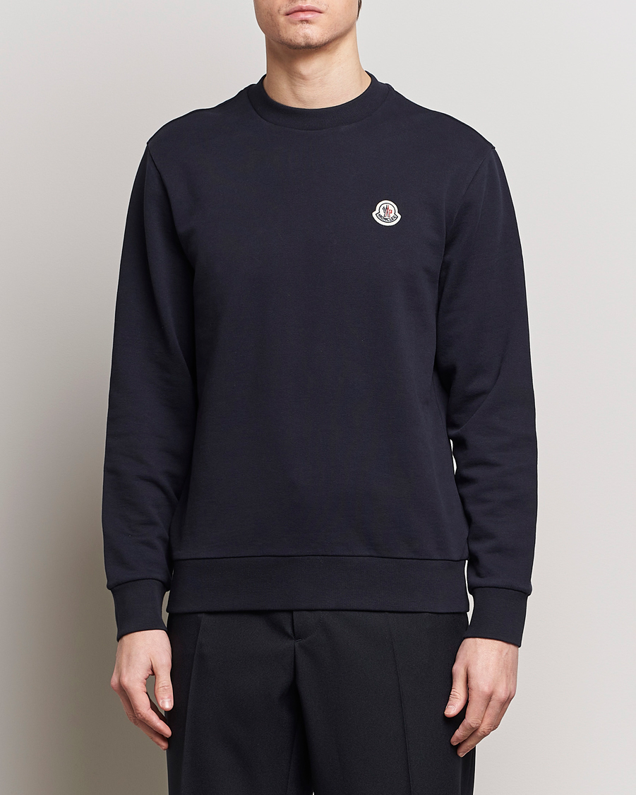 Herre | Luxury Brands | Moncler | Logo Sweatshirt Navy