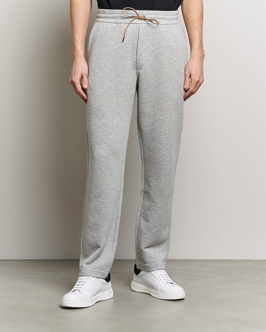 Herre | Sweatpants | Moncler | Cotton Sweatpants Light Grey