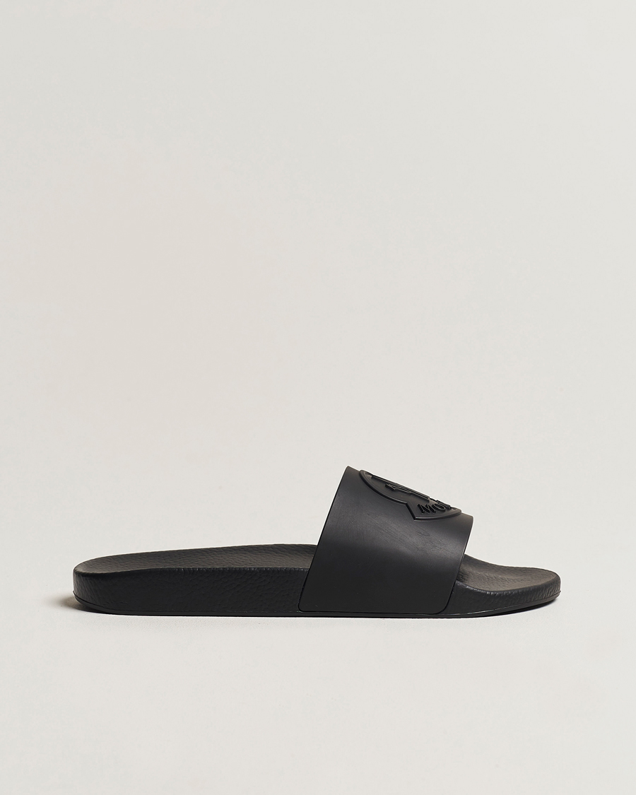 Herre | Moncler Basile Slides All Black | Moncler | Basile Slides All Black