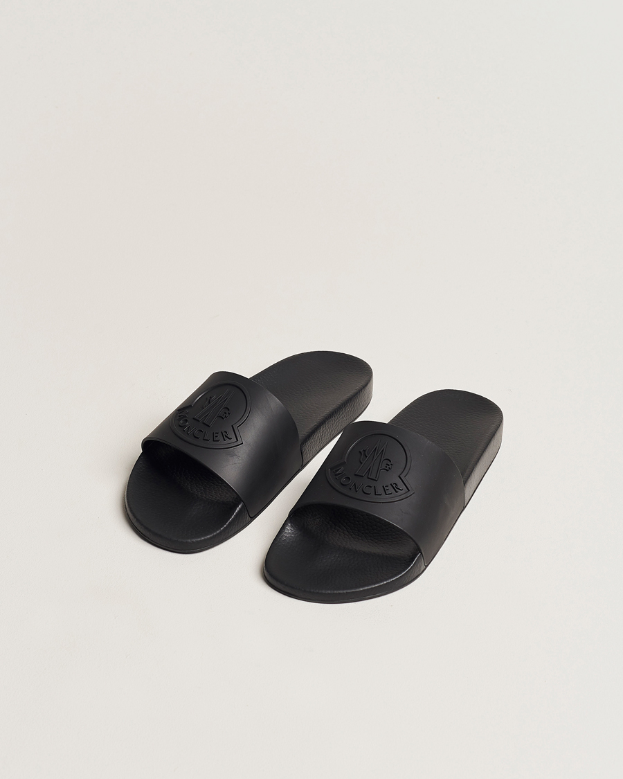 Men | Moncler | Moncler | Basile Slides All Black