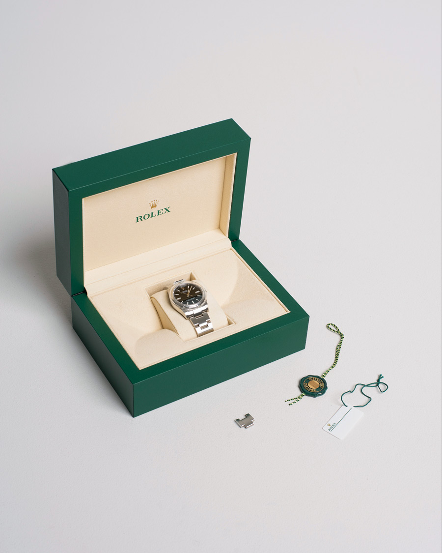 Herre | Rolex Pre-Owned Oyster Perpetual 124200 Silver | Rolex Pre-Owned | Oyster Perpetual 124200 Silver