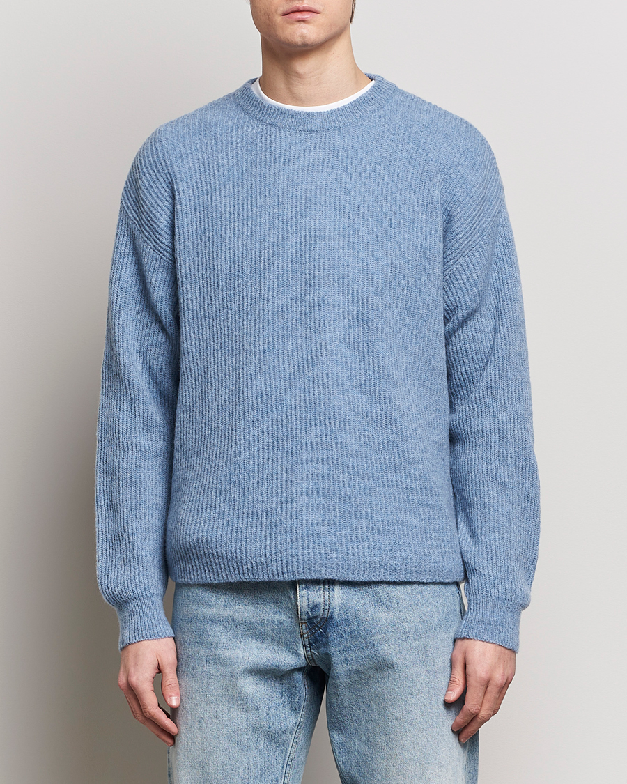 Herre | Trøjer | Sunflower | Air Rib Knit Blue
