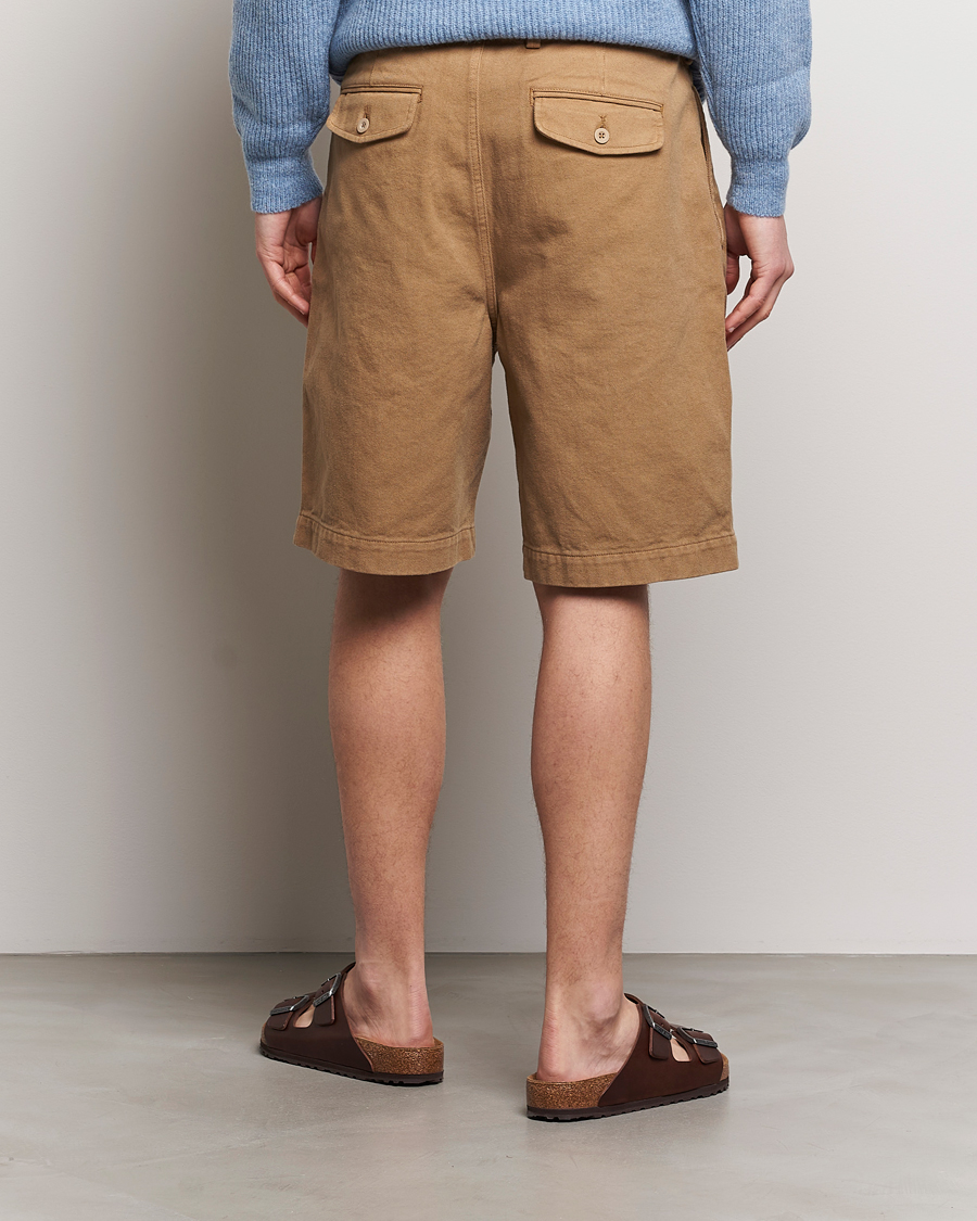 Herre | Shorts | Sunflower | Pleated Shorts Khaki