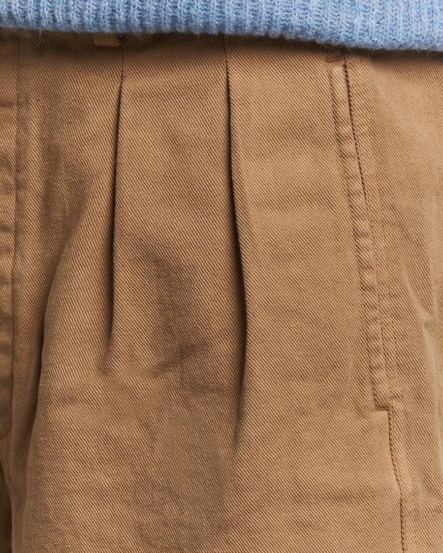 Herre | Shorts | Sunflower | Pleated Shorts Khaki