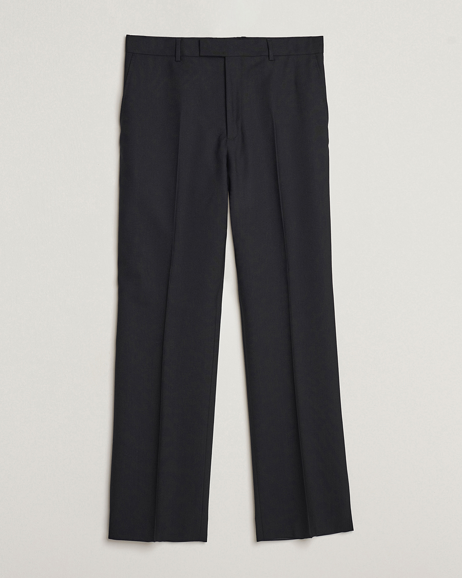 Herr |  | Sunflower | Straight Wool Trousers Black