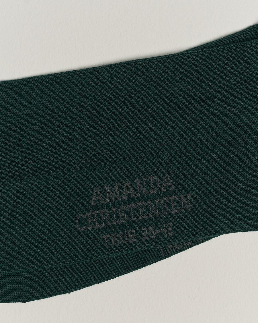 Herr |  | Amanda Christensen | 3-Pack True Cotton Socks Bottle Green