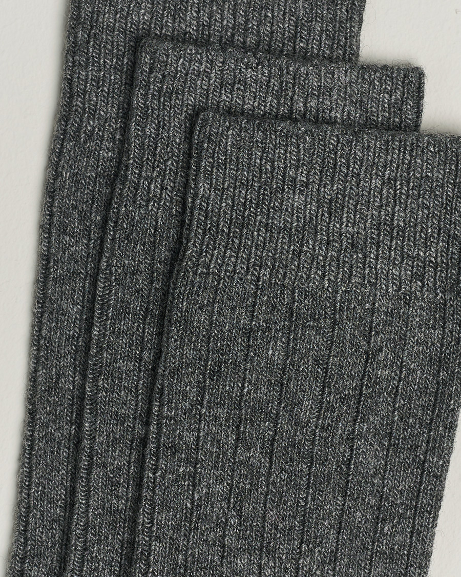 Herre | Strømper | Amanda Christensen | 3-Pack Supreme Wool/Cashmere Sock Grey Melange