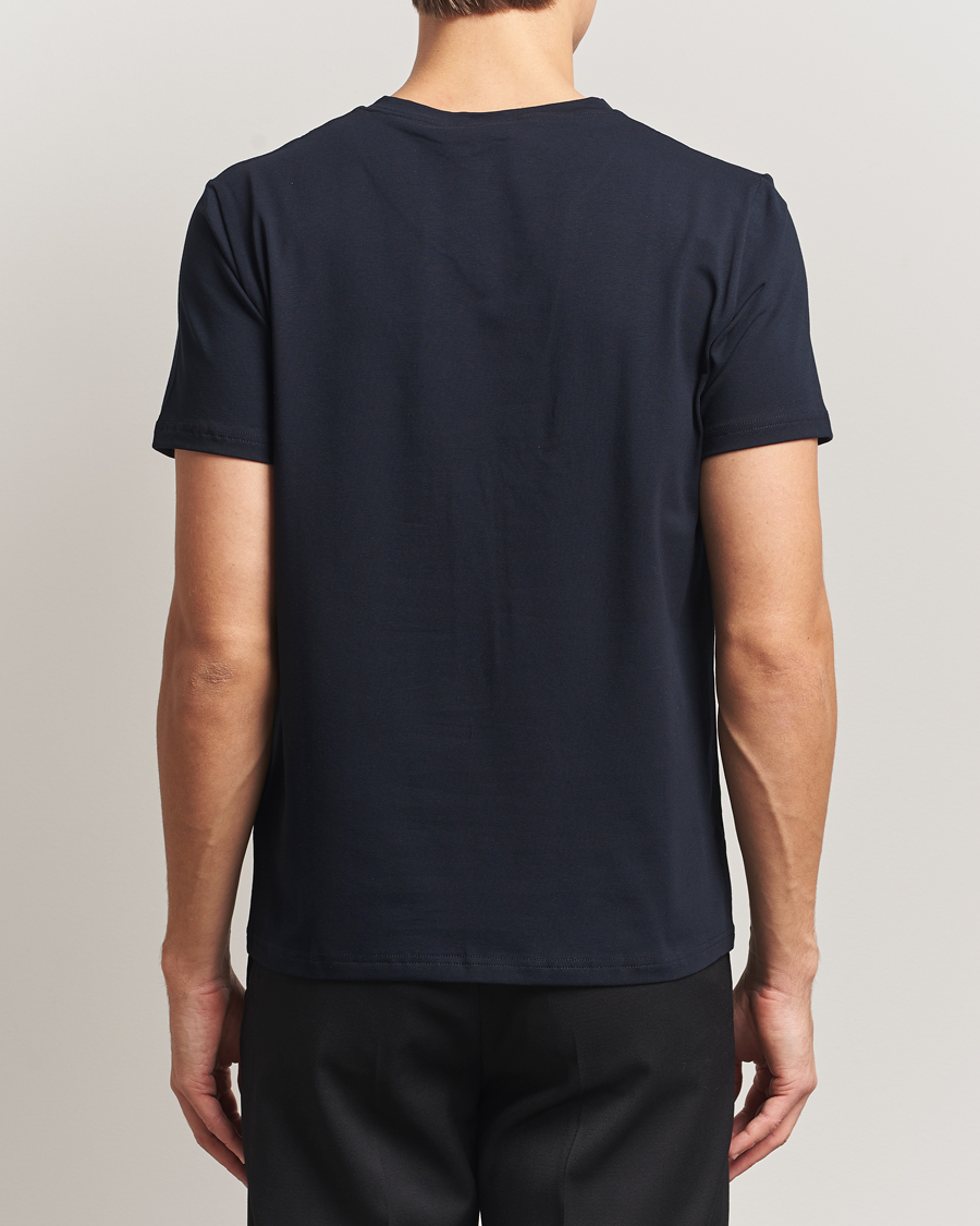 Herre | T-Shirts | Filippa K | Organic Cotton V-Neck T-Shirt Navy