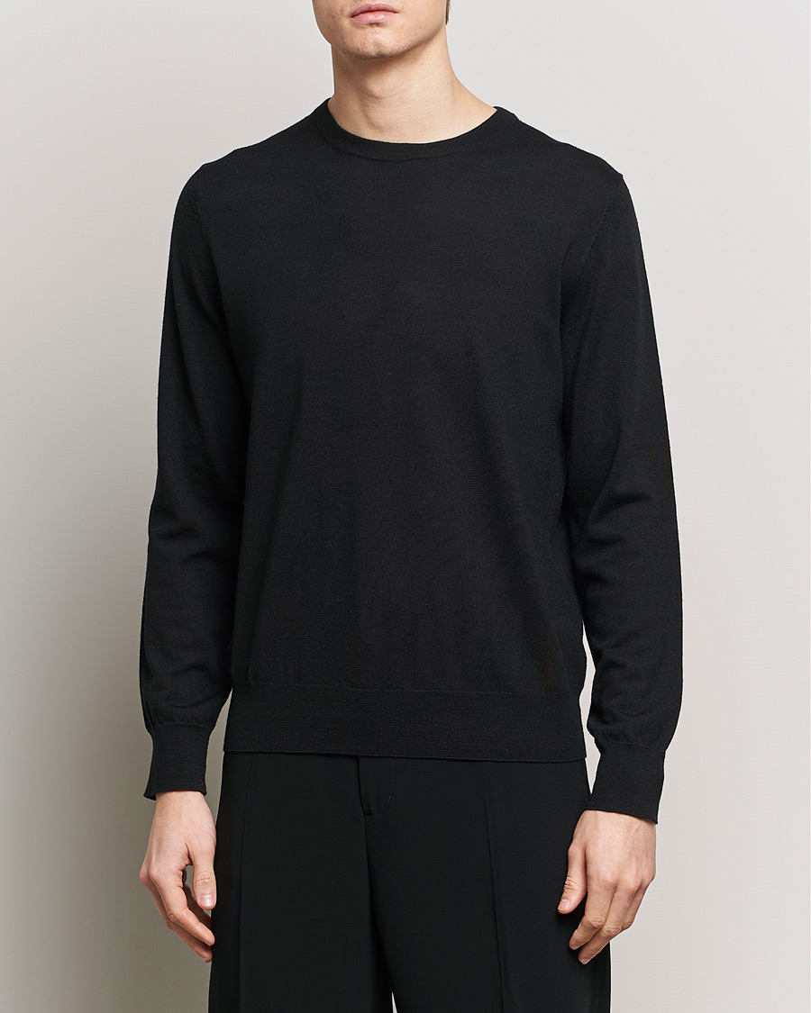 Herre | Business & Beyond | Filippa K | Merino Round Neck Sweater Black