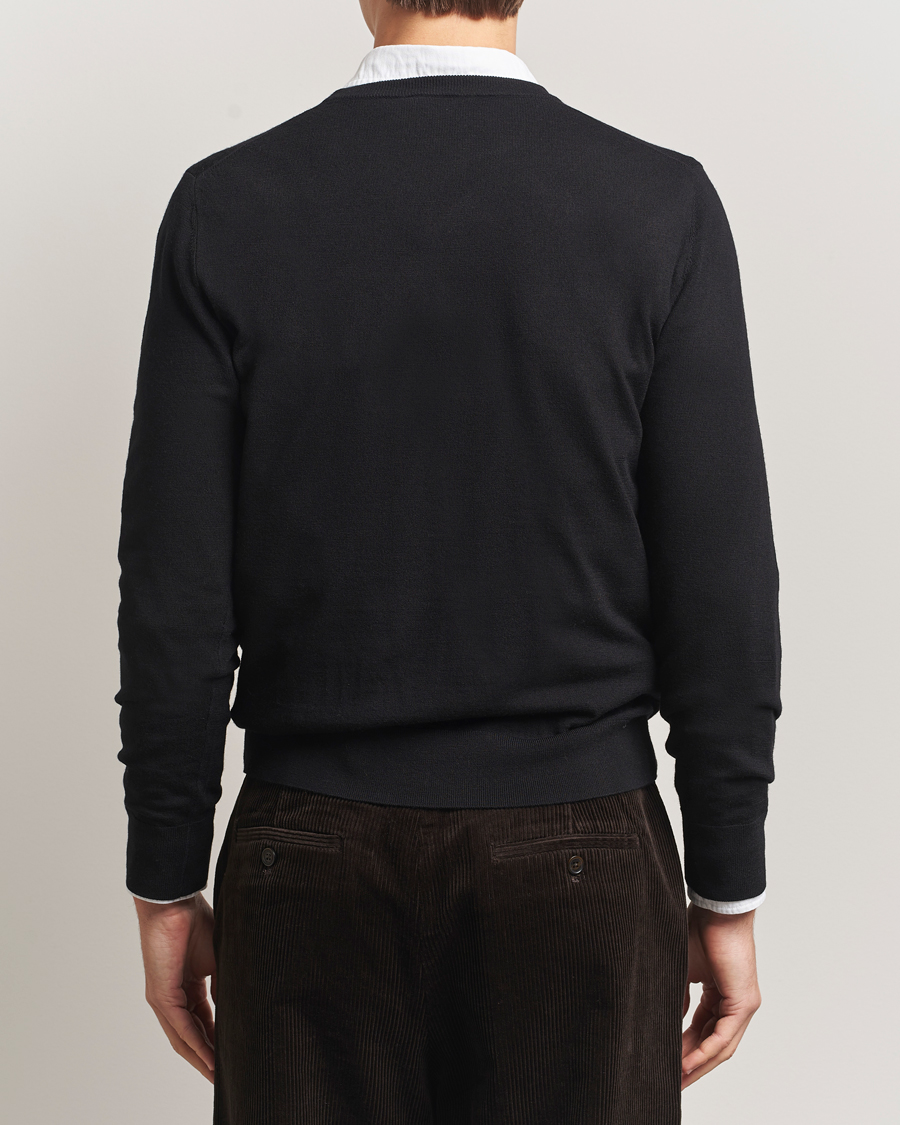 Herre | Trøjer | Filippa K | Merino Round Neck Sweater Black