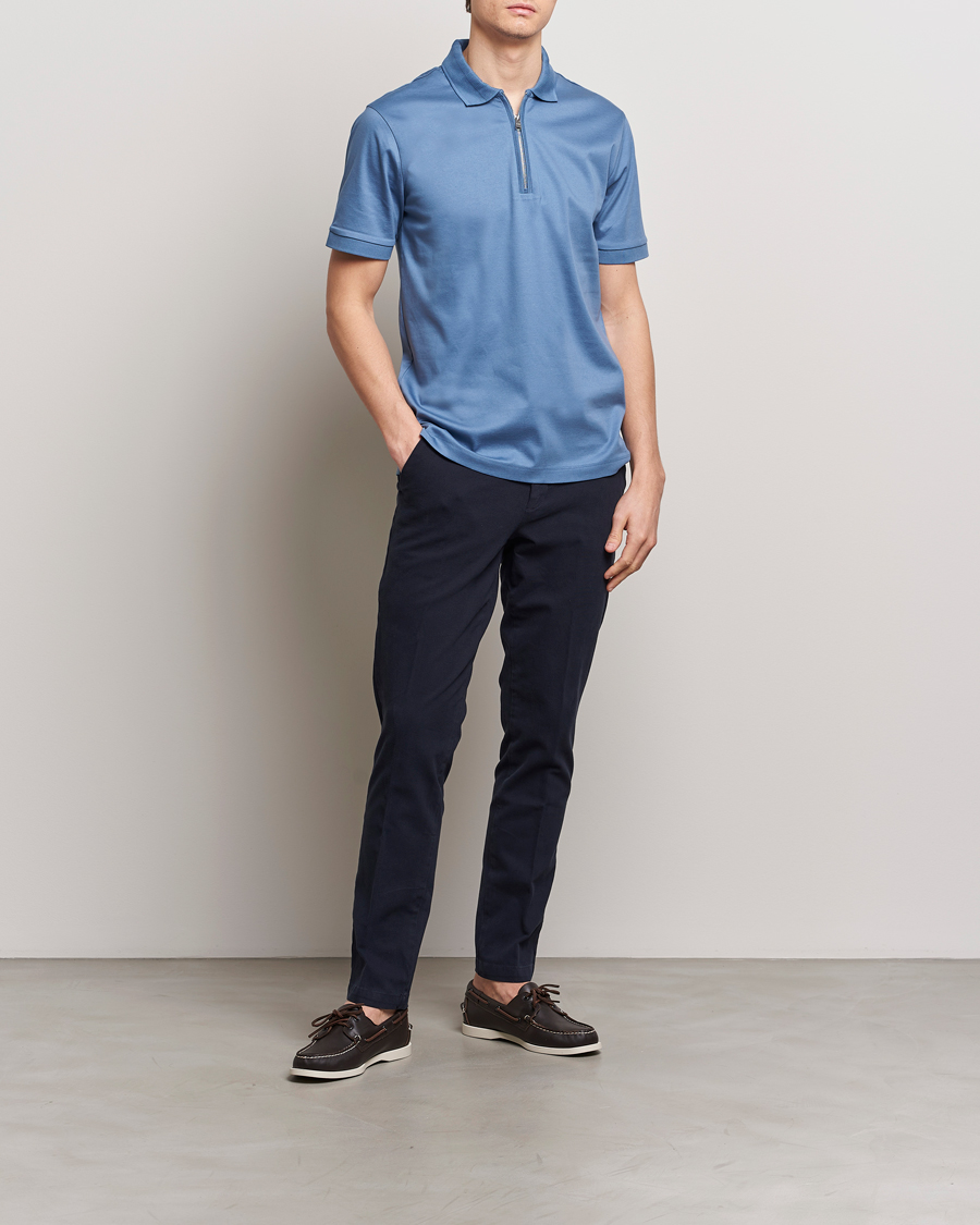 Herre | Bukser | BOSS BLACK | Kaito1 Cotton Chinos Dark Blue