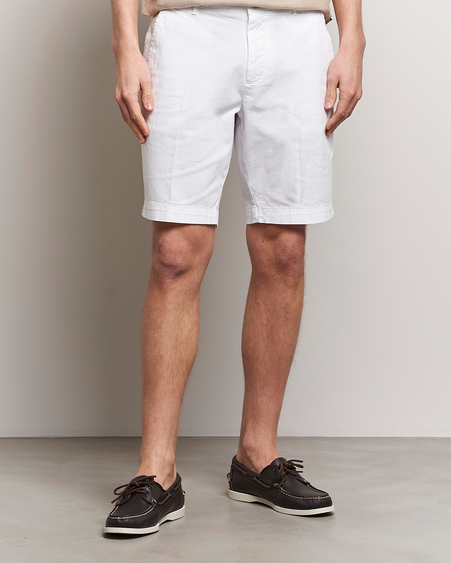 Herre | Nyheder | BOSS BLACK | Slice Cotton Shorts White