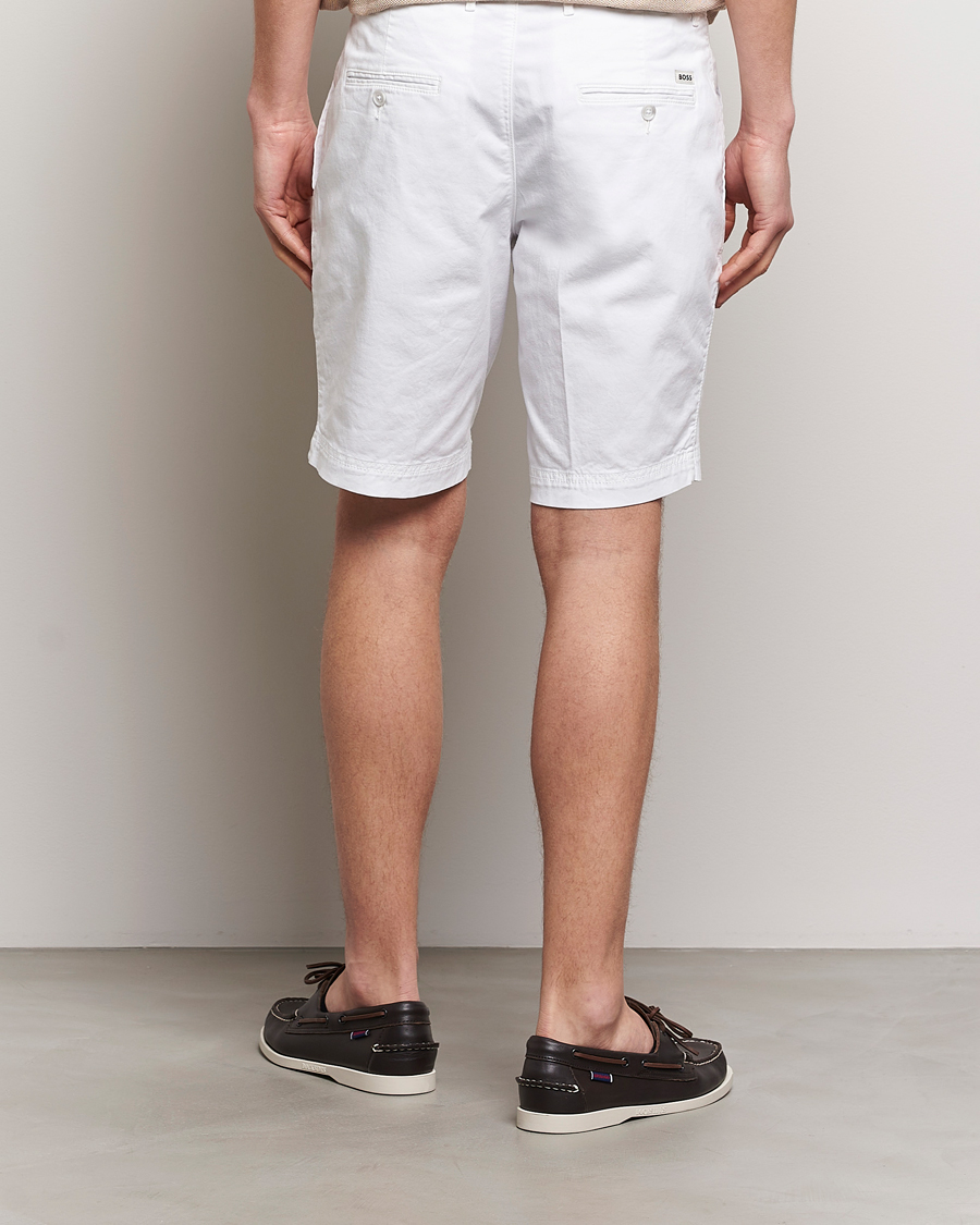 Herre | Shorts | BOSS BLACK | Slice Cotton Shorts White