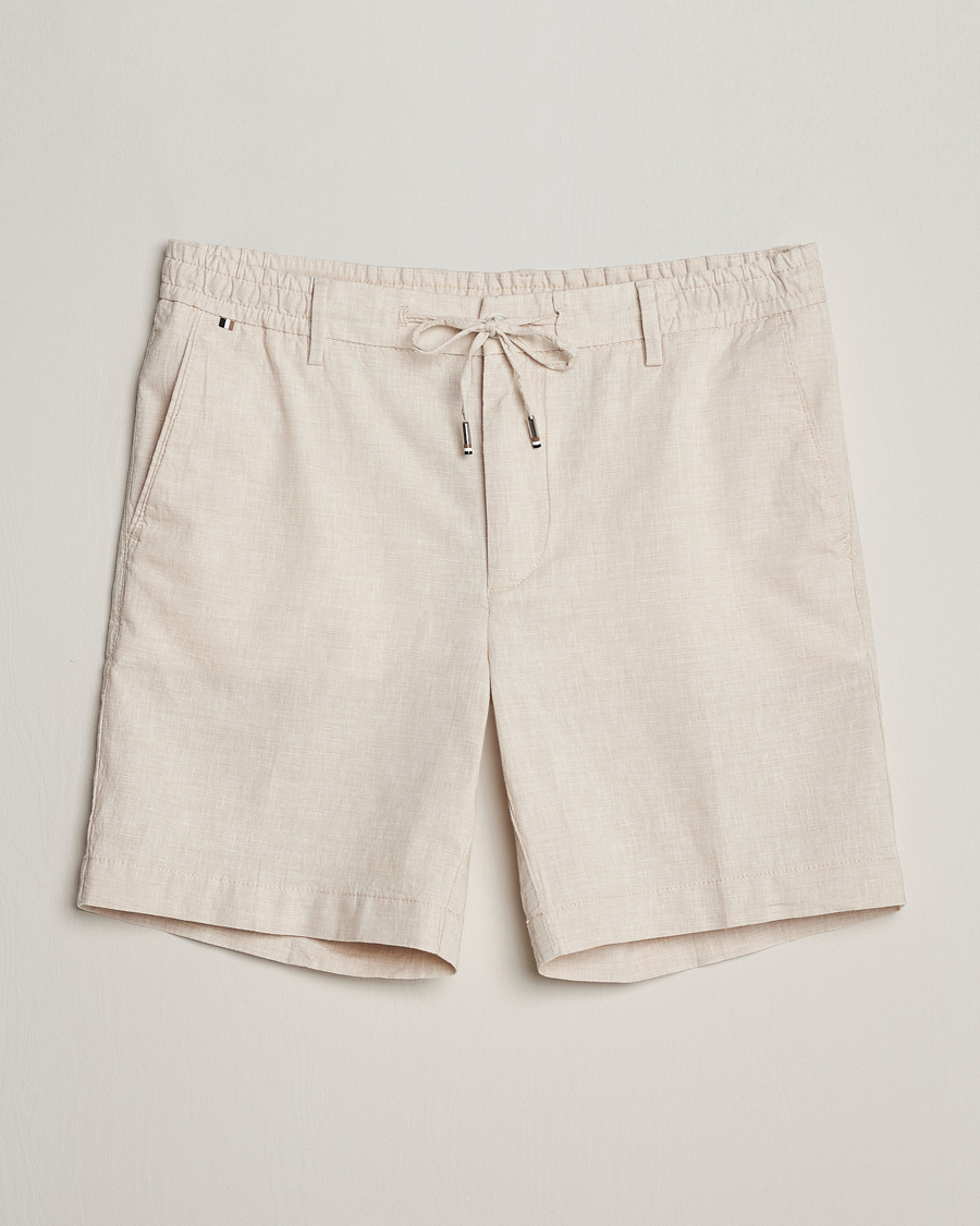 Herre |  | BOSS BLACK | Kane Drawstring Shorts Light Beige