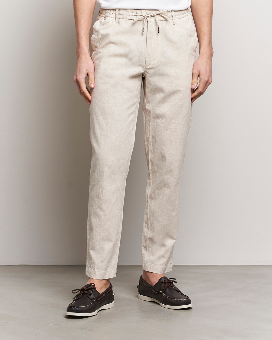 Herre | Loyalitetstilbud | BOSS BLACK | Kane Drawstring Pants Light Beige