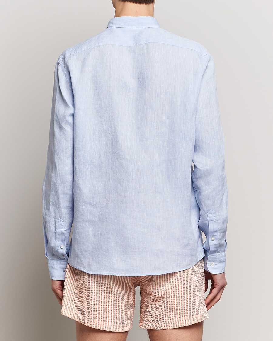 Herre | Skjorter | BOSS BLACK | Liam Linen Shirt Light Blue