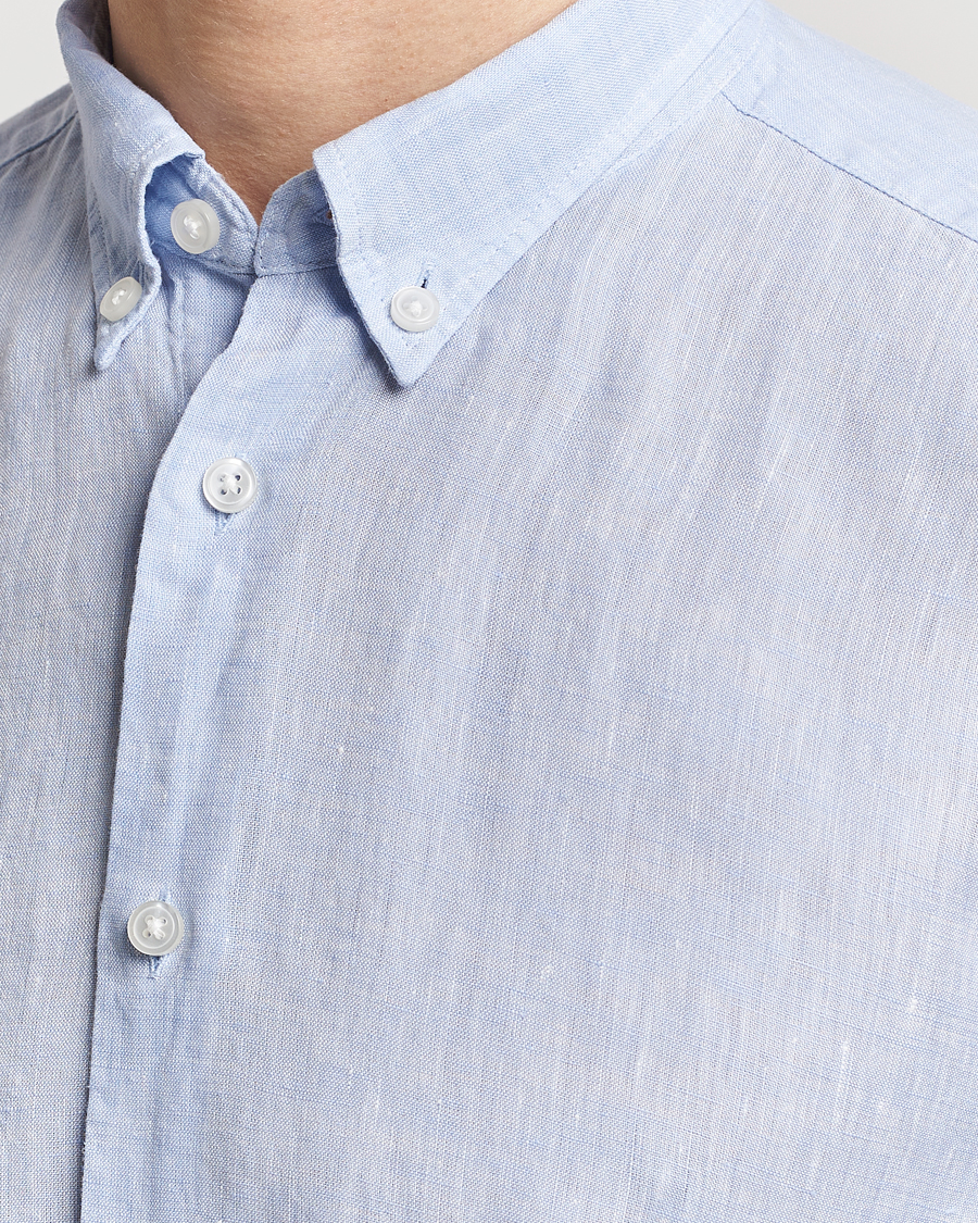 Herre | Skjorter | BOSS BLACK | Liam Linen Shirt Light Blue